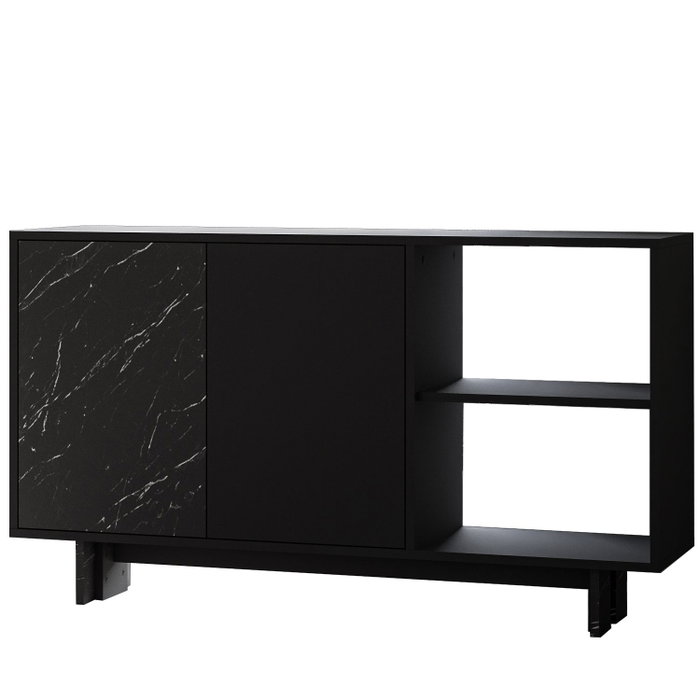 Hanah Home Ravello Consola Negro y Mármol Hanah Home Ravello Consola Negro y Mármol